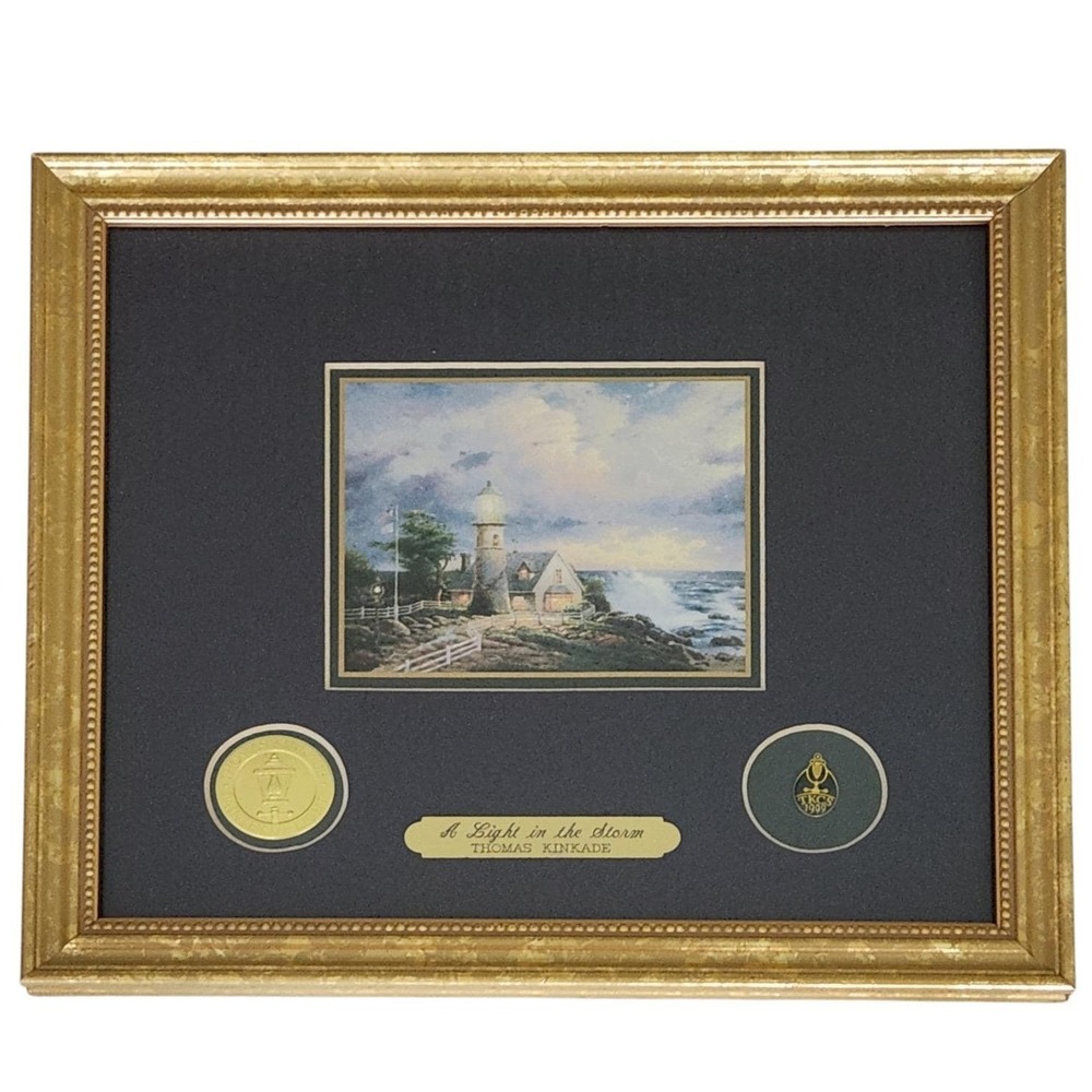 A Light in the Storm Thomas Kinkade Accent Print 1999 Collector's Society